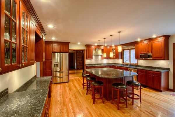Cherry Kitchen Cabinet Repair in Rockwall