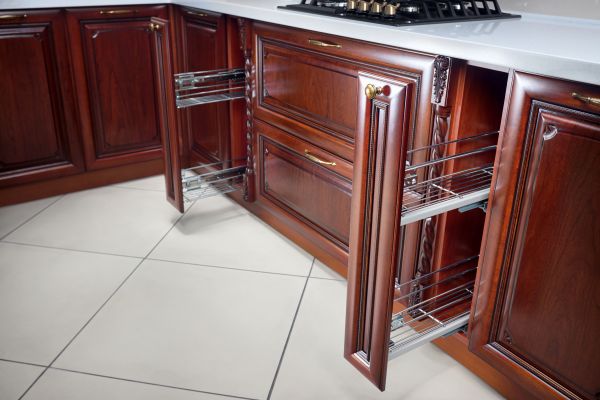 Cherry Cabinet Refacing in Rockwall